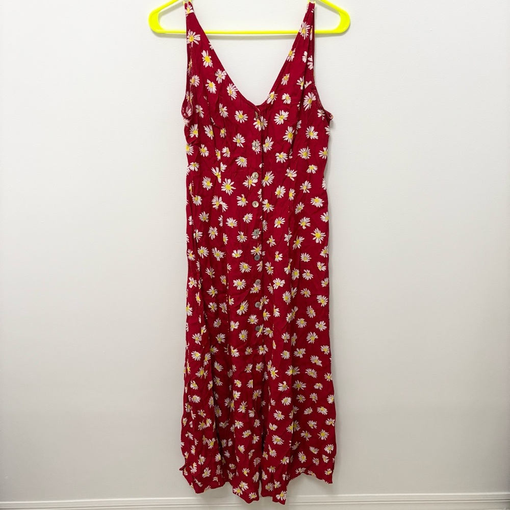 Vintage Express Y2K Daisy Floral Sun Dress Cottagecore